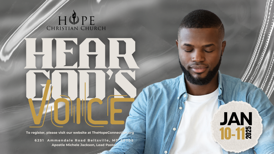 Prophetic Equipping 

Hear God's Voice

January 10 - 11, 2025
